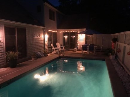 New Seabury, Pool Villa at the Mews Cape Cod vacation rental - Pool area is the perfect place to relax after a busyday exploring