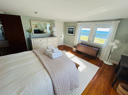 Centerville Cape Cod vacation rental - Master with a view of the ocean from the queen-sized bed.