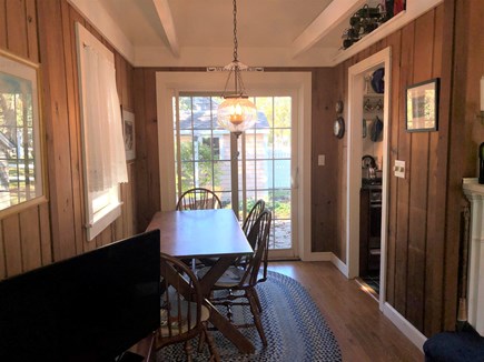 West Harwich Cape Cod vacation rental - Dining with Slider to Patio