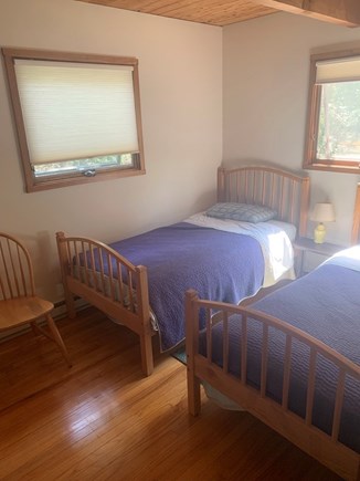 Truro Center, off Castle Road Cape Cod vacation rental - Bedroom w/ twin beds, east wing, shares bathroom with Q bedroom.