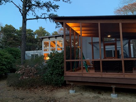 Truro Center, off Castle Road Cape Cod vacation rental - Screened-in porch, with electricity and ceiling fan, added 2025.