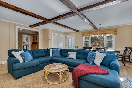 East Orleans Cape Cod vacation rental - Sunny family room and comfortable sectional