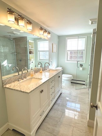 Eastham Cape Cod vacation rental - First floor bathroom with a walk-in shower