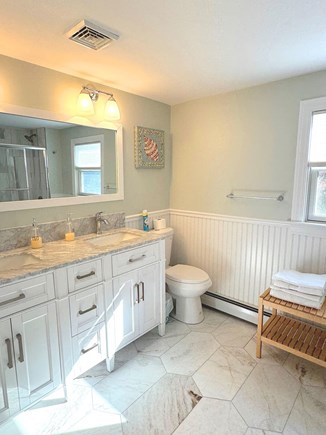 Eastham Cape Cod vacation rental - 2nd floor newly renovated full bathroom with tub