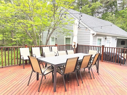 Eastham Cape Cod vacation rental - Large deck, game room in the garage