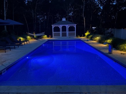 Eastham Cape Cod vacation rental - The pool and landscaping lights make for a beautiful backdrop!
