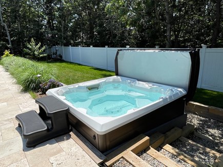 Eastham Cape Cod vacation rental - Saltwater hot tub with enough space for 7 people