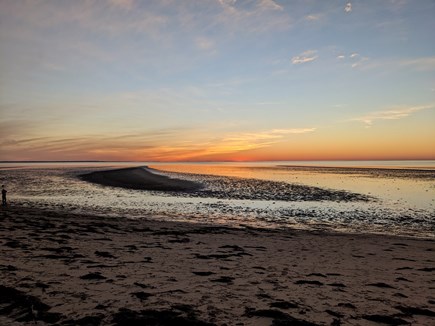 Eastham Cape Cod vacation rental - A beautiful Cooks Brook Beach sunset
