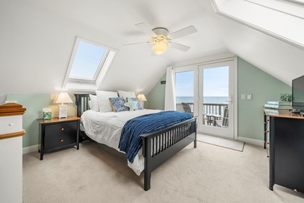 East Sandwich Cape Cod vacation rental - Third floor master bedroom with queen bed & private bathroom