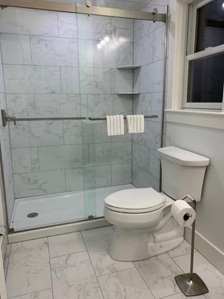 Wellfleet Cape Cod vacation rental - Large shower with plenty of space for products!