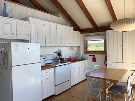 Truro Cape Cod vacation rental - Kitchen.  Looking south.  Seats 6.