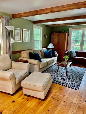 Wellfleet Cape Cod vacation rental - Living Room with two sofas, a chair and an ottoman