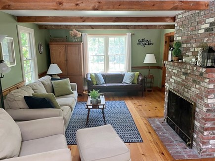 Wellfleet Cape Cod vacation rental - Living Room with two sofas, a chair and an ottoman