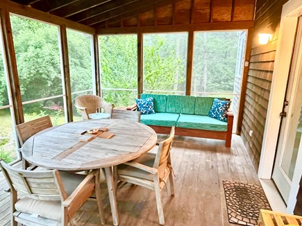 Wellfleet  Cape Cod vacation rental - Screened Porch with Sofa/Daybed for an afternoon nap.