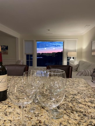 South Chatham Cape Cod vacation rental - Winter kitchen view! The summer sky is equally gorgeous!