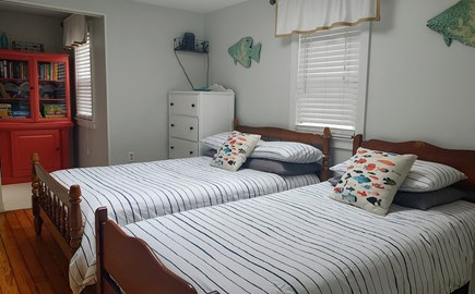 Yarmouth Cape Cod vacation rental - 2nd Bedroom with full and twin beds with plush mattresses.