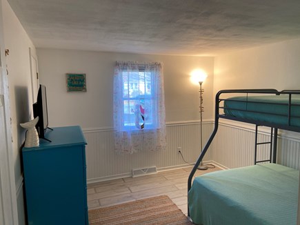 West Yarmouth Cape Cod vacation rental - Bedroom 3 - Twin over full bunk beds - Mermaid Room