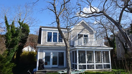 Wellfleet Cape Cod vacation rental - Facing the water/sunsets. Upper deck is from Main bedroom.