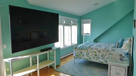 Wellfleet Cape Cod vacation rental - Large TV in Main bedroom with futon viewing area.