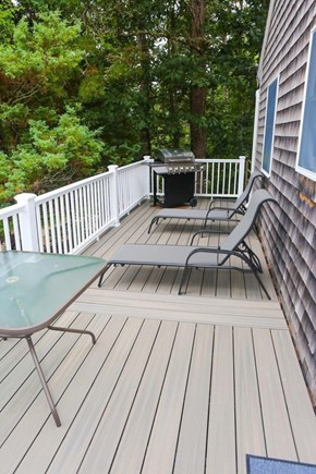 Wellfleet Cape Cod vacation rental - Upper deck w/ furniture & gas grill.