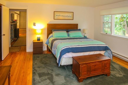 Wellfleet Cape Cod vacation rental - Main bedroom with full bath and door to deck