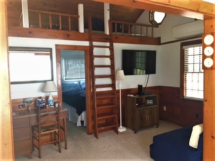 West Yarmouth Cape Cod vacation rental - Living area. (TOWN REGULATIONS PROHIBIT USE of LOFT & LADDER)