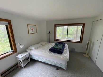 Wellfleet Cape Cod vacation rental - Bedroom #1 downstairs with 1 queen, 2 singles