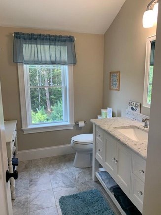 Sagamore Beach Cape Cod vacation rental - Upstairs Full Bath with Marble Vanity