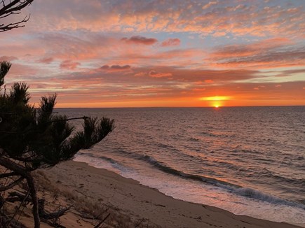 Eastham Cape Cod vacation rental - Sunset from Bay Side Beach