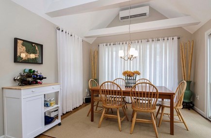 Eastham Cape Cod vacation rental - Comfortable eating area with slider to back deck