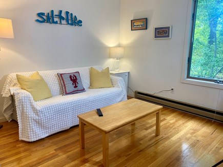 East Orleans Cape Cod vacation rental - Den with full size, pull out sofa bed, desk and tv