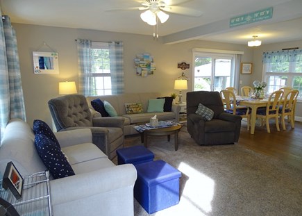 Dennis Cape Cod vacation rental - Dining room opens to living and kitchen areas 