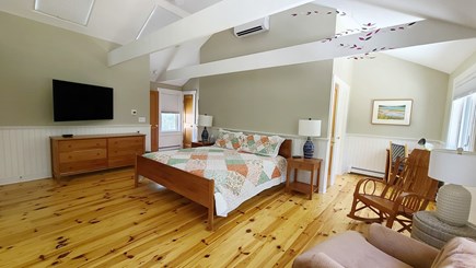 Wellfleet Cape Cod vacation rental - 2nd floor primary bedroom with king and ensuite bathroom
