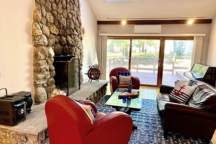 Centerville Cape Cod vacation rental - Cozy conversation area by the fire