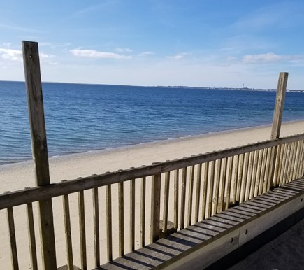 North Truro Cape Cod vacation rental - Views of the beautiful white sand beach just beyond the deck!