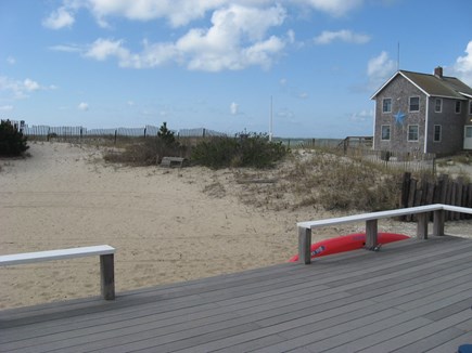 West Dennis Cape Cod vacation rental - View from the back deck to the ocean