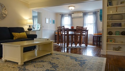 East Falmouth Cape Cod vacation rental - Dining room area off of living room comfortably seats 8.
