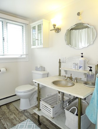 East Falmouth Cape Cod vacation rental - Upstairs light-filled bath with shower.