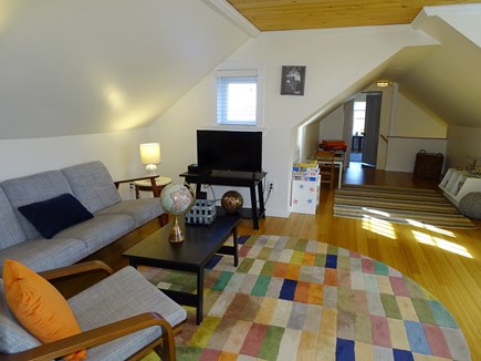 East Falmouth Cape Cod vacation rental - Comfortable upstairs sitting area with TV and desk.