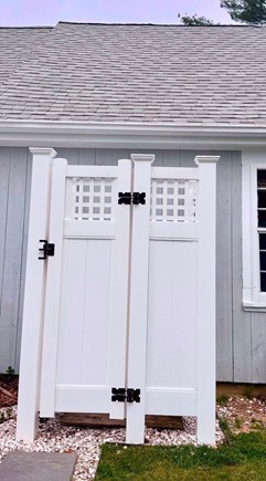 East Falmouth Cape Cod vacation rental - New outdoor shower.