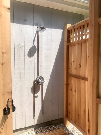 East Falmouth Cape Cod vacation rental - New outdoor shower - great to use after a day at the beach!