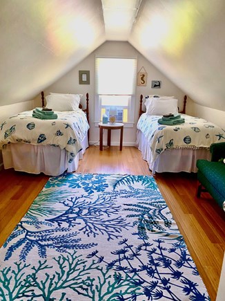 East Falmouth Cape Cod vacation rental - Upstairs bedroom with two twin beds.