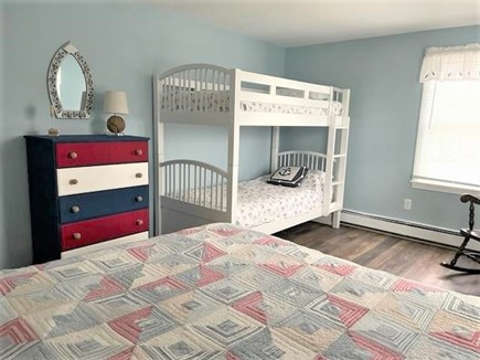 Dennis Port Cape Cod vacation rental - 2nd floor bedroom with 1 queen and bunk beds