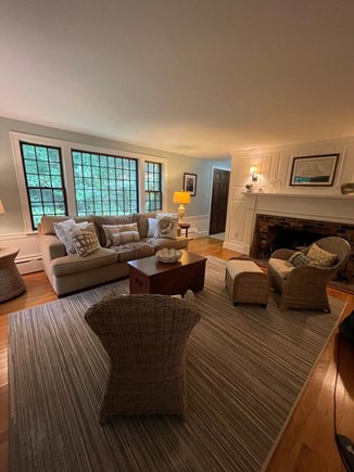 Centerville Cape Cod vacation rental - Family room with fireplace
