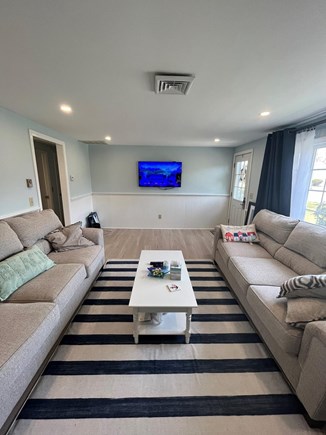 West Dennis Cape Cod vacation rental - Living Room facing TV - strong wifi throughout