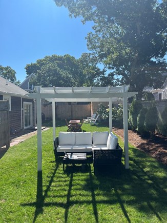 West Dennis Cape Cod vacation rental - Newly added pergola space perfect for day time shade or a bonfire