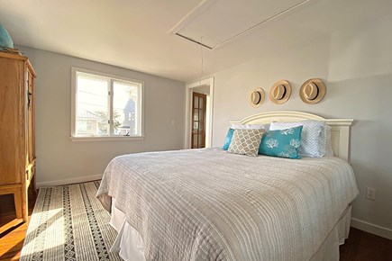 West Yarmouth Cape Cod vacation rental - Upstairs Bedroom with Queen Bed enjoys views of the beach