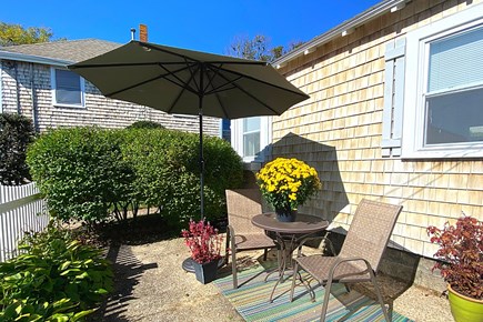 West Yarmouth Cape Cod vacation rental - Sitting area outside the Guest Cottage