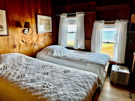 East Orleans Cape Cod vacation rental - Second floor bedroom with 2 Twins overlooking the Atlantic