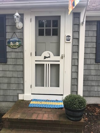 West Dennis Cape Cod vacation rental - Screen door front entrance made for Cape Cod!